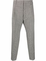 DSQUARED2 pantalon de costume crop à motif pied-de-poule - Noir