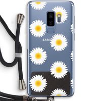 Margrietjes: Samsung Galaxy S9 Plus Transparant Hoesje met koord