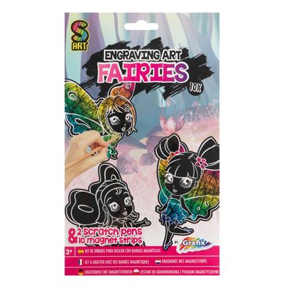 Creative Craft Group Scratch set magneten feeën, 10st.