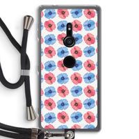Klaproosjes: Sony Xperia XZ2 Transparant Hoesje met koord