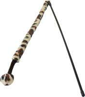 Kattenspeelgoed hengel softy met bal en bel wild print - Gebr de boon