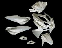 Edge plaatset aerox-r vanaf bj. 2014 9 delig wit glans