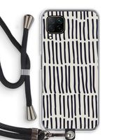 Moroccan stripes: Huawei P40 Lite Transparant Hoesje met koord