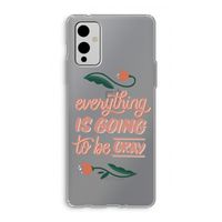 Optimistic flower girl: OnePlus 9 Transparant Hoesje