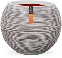 Capi nature bol rib nl kunststof vaas 62x48 cm ivoor