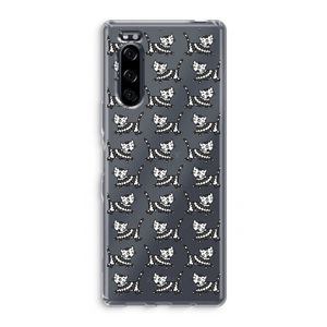 Zwarte poes: Sony Xperia 5 Transparant Hoesje