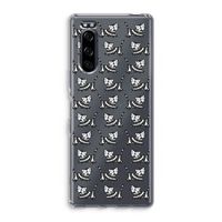 Zwarte poes: Sony Xperia 5 Transparant Hoesje