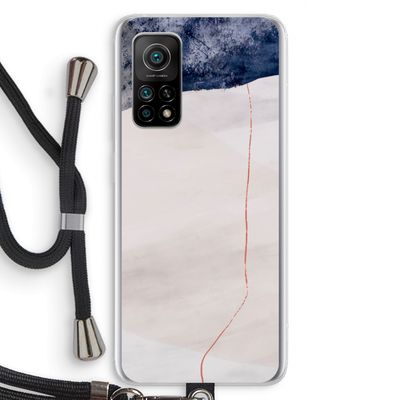 Stone White: Xiaomi Mi 10T 5G Transparant Hoesje met koord