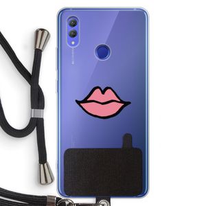 Kusje: Honor Note 10 Transparant Hoesje met koord