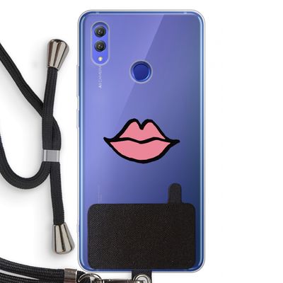 Kusje: Honor Note 10 Transparant Hoesje met koord