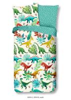 Good Morning Kinderdekbedovertrek "dinosaurussen" - Multi - (135x200 cm) - Katoen