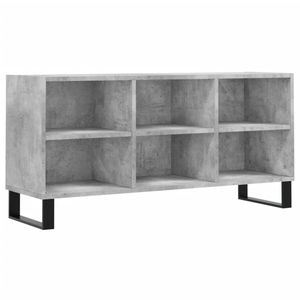 vidaXL Tv-meubel 103,5x30x50 cm bewerkt hout betongrijs