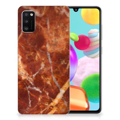 Samsung Galaxy A41 | TPU | Siliconen hoesje | Marmer Bruin