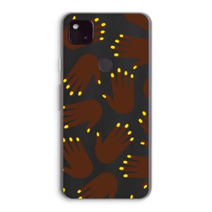 Hands dark: Google Pixel 4a 5G Transparant Hoesje