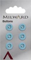 Milward Knoop Mat met Opstaande Rand Blauw 10mm (6 stuks)