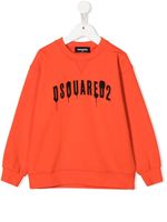 DSQUARED2 KIDS sweat Spray à logo imprimé - Orange - thumbnail