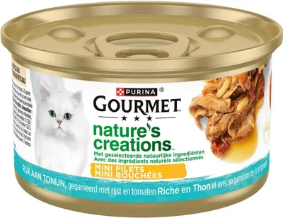 Gourmet Nature&apos;s Creations tonijn, tomaten & rijst 85g