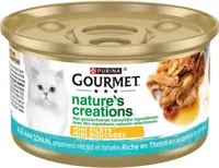 Gourmet Nature&apos;s Creations tonijn, tomaten & rijst 85g - thumbnail