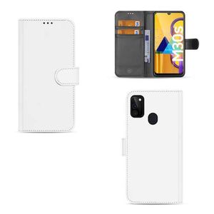 Telefoonhoesje Samsung Galaxy M21 | M30s Wallet Bookcase Wit met Pasjeshouder