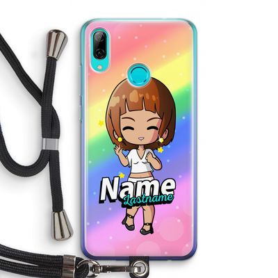 Chibi Maker vrouw: Huawei P Smart (2019) Transparant Hoesje met koord