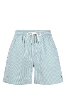 Polo Ralph Lauren short de bain Traveller à rayures - Vert