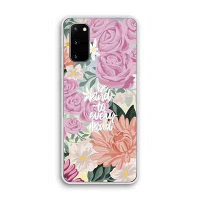 Kindness matters: Samsung Galaxy S20 Transparant Hoesje