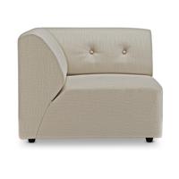 HKliving Vint bank left Pure Ivory