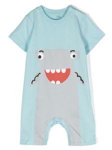 Stella McCartney Kids barboteuse Shark - Bleu