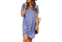 Korte jurk met knoop voor dames | Leuke jurkjes in de sale - thumbnail