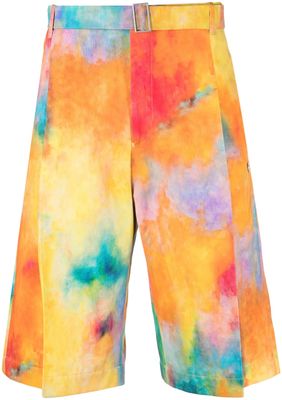 Études Studio short ample à imprimé tie-dye - Orange