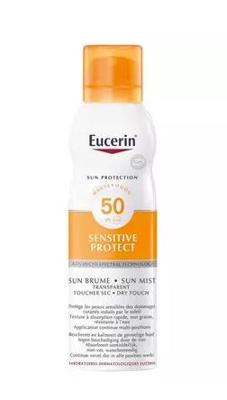 Eucerin Spray Sun Sensitive Protect Oil Control Mist Transparent Dry Touch SPF50 200ml Eucerin Spray Sun Sensitive Protect Oil Control Mist Transparent Dry Touch SPF50 200ml
