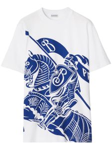 Burberry t-shirt en coton à imprimé EKD - Blanc