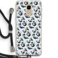 Zeemeermin: Samsung Galaxy J6 (2018) Transparant Hoesje met koord