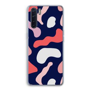 Memphis Shapes Pink: Oppo A91 Transparant Hoesje