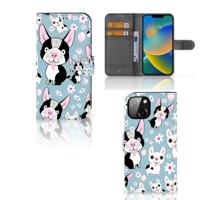 Apple iPhone 14 | Telefoonhoesje | Met pasjeshouder | Hondjes