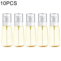 10 stuks Portable hervulbare plastic Fine mist parfum spray fles transparante lege spray sproeier fles 60ml (geel)
