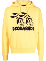 DSQUARED2 hoodie en coton à logo imprimé - Jaune - thumbnail