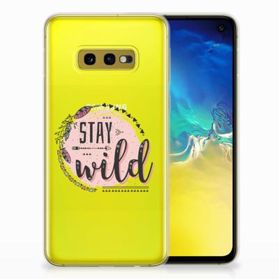 Samsung Galaxy S10e Telefoonhoesje met Naam Boho Stay Wild Samsung Galaxy S10e Telefoonhoesje met Naam Boho Stay Wild