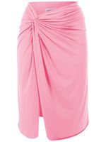 Amir Slama t-shirt asymétrique à détails froncés - Rose