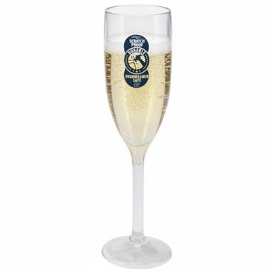 Excellent Houseware Champagne flute glas - 165 ml - onbreekbaar kunststof - prosecco glas