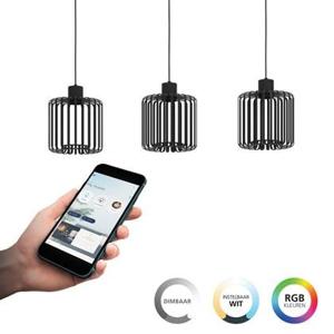 EGLO connect.z Ginestrone-Z Hanglamp - 90 cm - Zwart|Wit - RGB