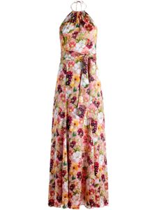 alice + olivia robe fleurie Dita à dos-nu - Rose