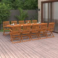 11-delige Tuinset 280x90x75 cm massief acaciahout