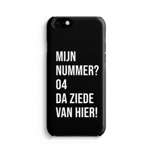 Da ziede van hier - Zwart: Volledig Geprint iPhone 7 Hoesje