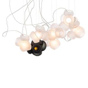 Bocci 100.7 Semi-rigid Hanglamp - Transparant met grijs