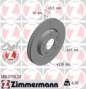 Remschijf Coat Z 380217020