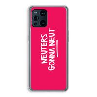 Neuters (roze): Oppo Find X3 Pro Transparant Hoesje