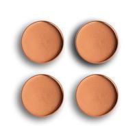 Zeller Whiteboard Magneten - extra sterk - 4x - rose goud - 2 cm - koelkast magneet