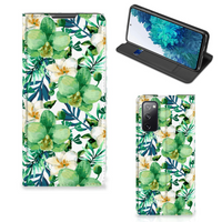 Samsung Galaxy S20 FE Smart Cover Orchidee Groen - thumbnail