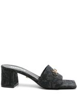 Versace mules à motif Barocco 60 mm - Noir